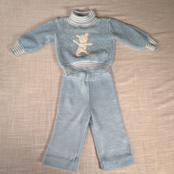 Vintage Kids Clothes‎ Bear Outfit Little World 1960s-70s Little Kid Size Medium - Picture 3 of 16